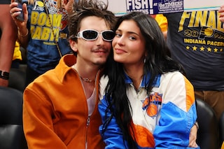Kylie Jenner and Timoth&#233;e Chalamet at the Knicks game