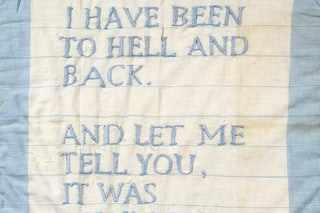 Louise Bourgeois, “Untitled (I Have been to Hell and Back)”