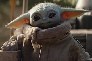 Baby Yoda drinking tea meme The Mandalorian