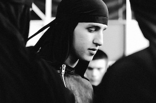 Backstage at Rick Owens AW14