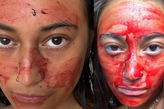 Period blood skincare face mask