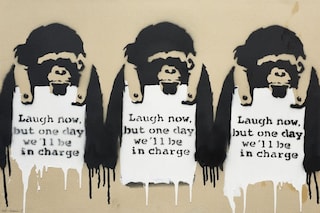 Banksy, Laugh Now But One Day We&#39;ll Be In Charge (2002)
