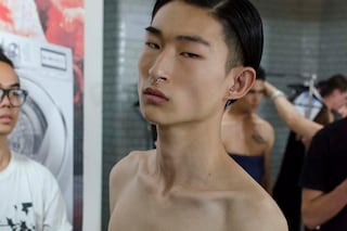 Astrid Andersen SS15 Mens collections, Dazed backstage