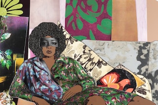 Mickalene Thomas, Afro Goddess Looking Forward, 20