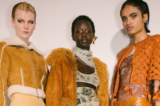 Backstage at the AW20 Charlotte Knowles show womenswear 8