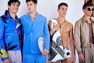 Versace SS15 Mens collections, Dazed backstage