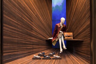 Martino Gamper Prada Corners installation window displays