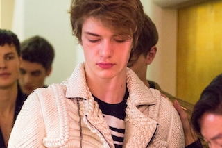 Backstage at Balmain Homme AW14