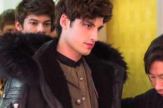 Backstage at Balmain Homme AW14