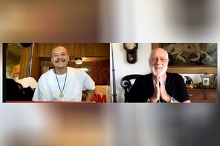 Mick Fleetwood and TikTok skateboarder, Nathan Apodaca