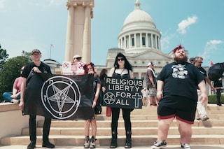 Still from the Hail Satan? trailer
