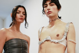 Backstage at the AW20 Di Petsa fashion show 