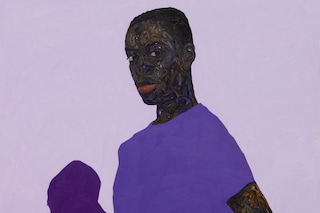 Amoako Boafo, “Purple Shadow” (2021)