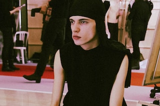 Backstage at Rick Owens AW14