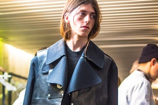 Backstage at Maison Martin Margiela AW14