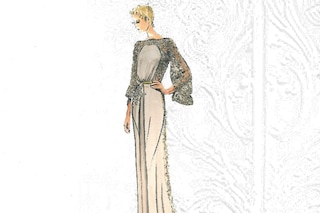 Elie Saab Haute Couture A/W12 design sketch courte