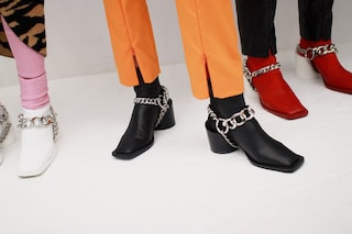 Backstage at the AW20 MM6 Maison Margiela fashion show 6