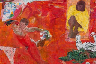 Henry Curchod, Watch me fly, 2024, oil stick, goua