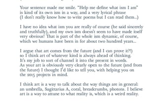 Bj&#246;rk’s letters with Timothy Morton, Thames &amp; Hudson