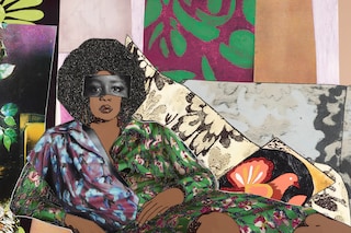 Mickalene Thomas, Afro Goddess Looking Forward, 20