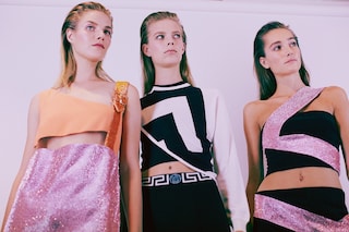 Dazed backstage Versace SS15 Lea Colombo