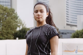 Martine Rose x Nike female footballer Shox MR4 campaign