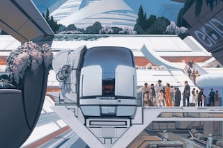Syd Mead, Japan Rail Station (1990)