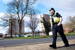 Police officers taser UK