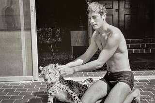 7. LARRY STANTON Larry Stanton stroking a Pet Chee