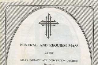 Grandma funeral leathlet