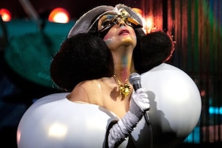 Bjork cornucopia show balmain haute couture