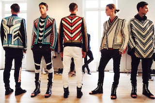 Balmain SS15 Mens collections, Dazed backstage