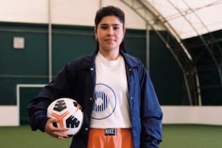 Martine Rose x Nike Shox campaign feat. female footballers