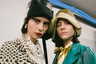 Backstage at Prada SS20 1