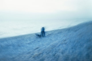 Nan Goldin, “Couple on the blue beach”