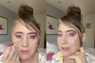 Kathleen Hanna on TikTok makeup tutorial