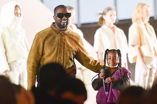 Kanye West and his daughter North West 