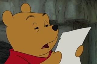 Winnie the Pooh reading meme