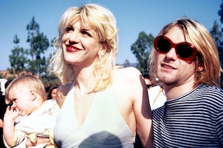 Courtney Love and Kurt Cobain circa 1992