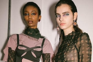 Backstage at the AW20 Charlotte Knowles show womenswear 13