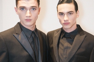 Backstage at Calvin Klein Collection AW14