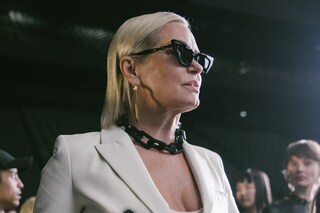 Backstage at the Off-White AW20 fashion show Yolanda Hadid1