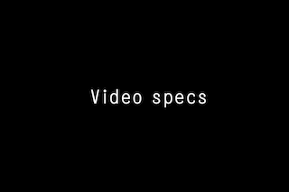 video specs