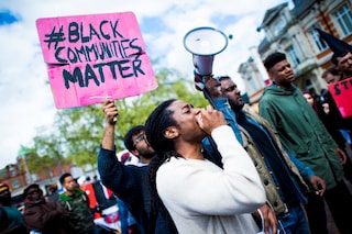 Anti-gentrification protest Reclaim Brixton in London