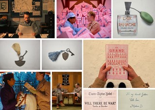 Wes Anderson Grand Budapest hotel collage Annie Atkins