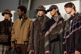 Fendi AW18 backstage milan mfw