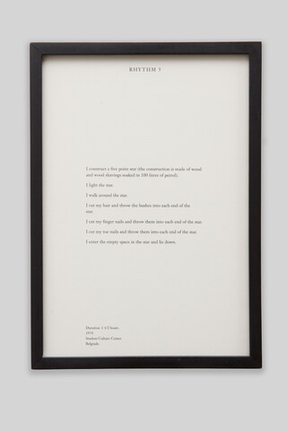 Marina Abramović: Early Works 