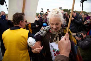 Vivienne Westwood fracking protest