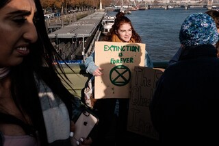 Extinction Rebellion London climate change protest 
