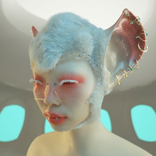 princess gollum transhuman future 3D art 